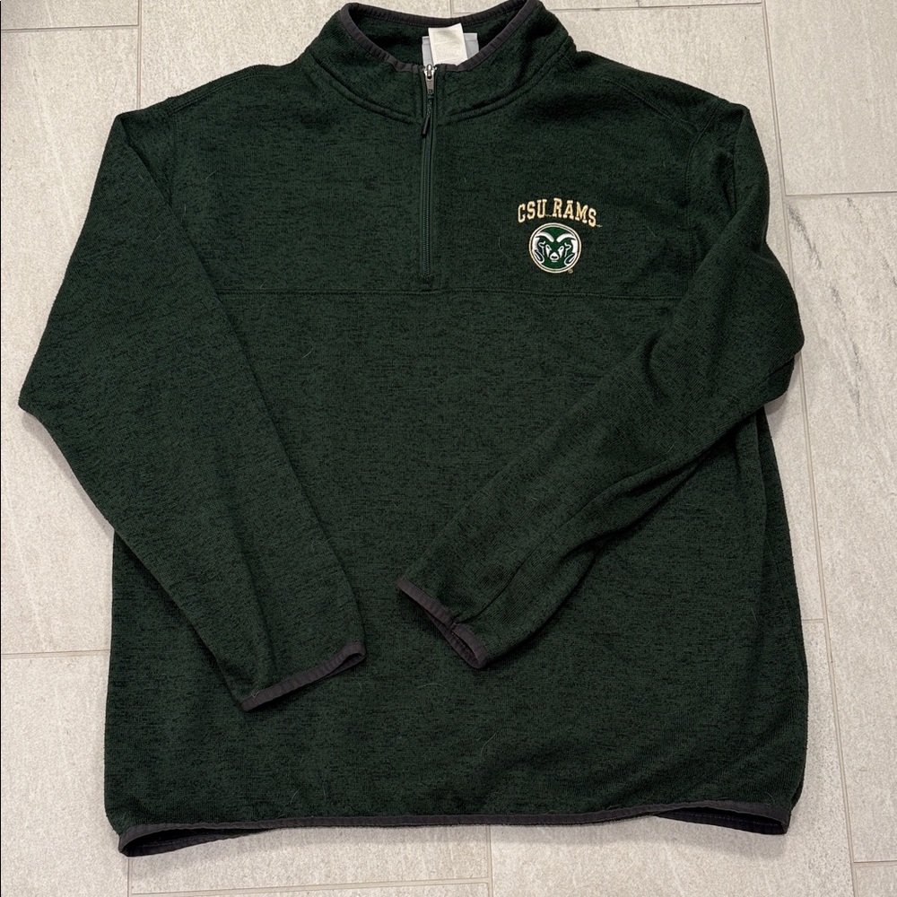 Champion Green Zip-Up Sweater